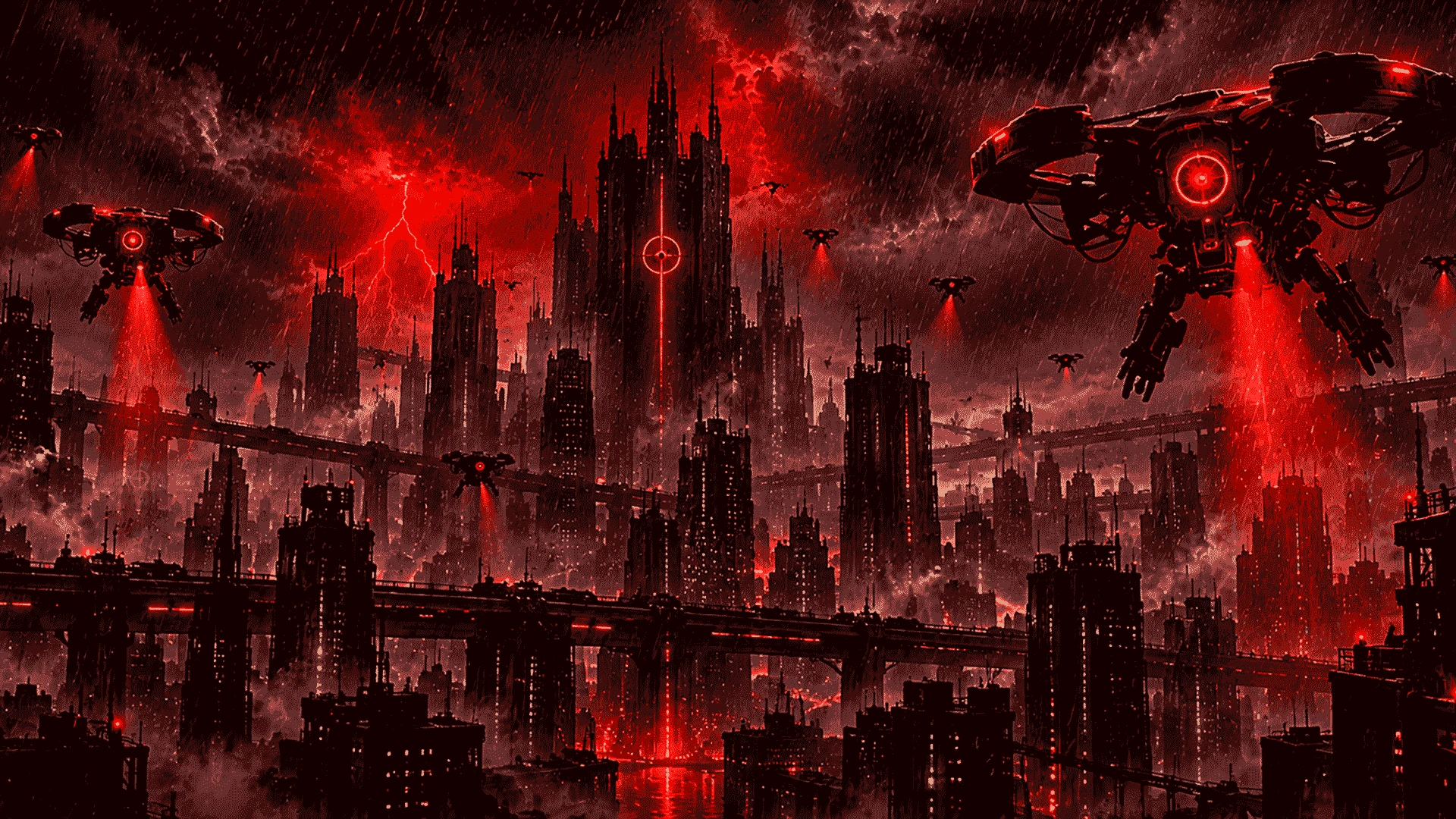 Cidade de Mind Escape dominada por máquinas